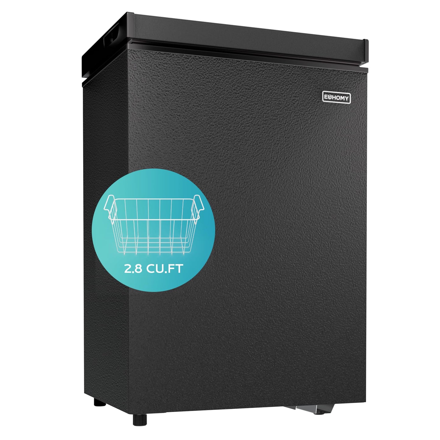 EUHOMY Chest Freezer with Removable Basket, Small Deep Freezer - Euhomy