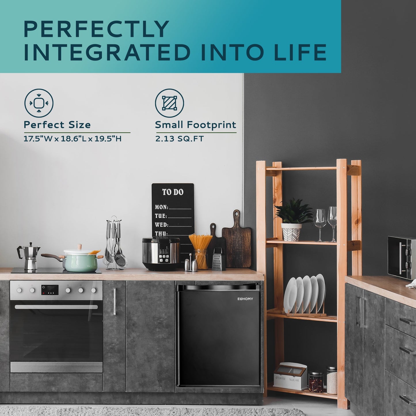 EUHOMY Compact Mini Freezer, Upright freezer Rapid Cooling - Euhomy