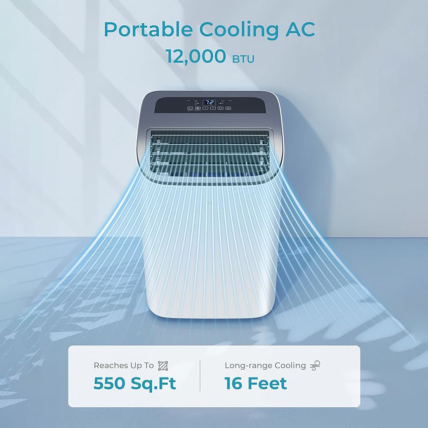 EUHOMY Portable Air Conditioners 3 in 1 Portable Cooling AC with Dehumidifier