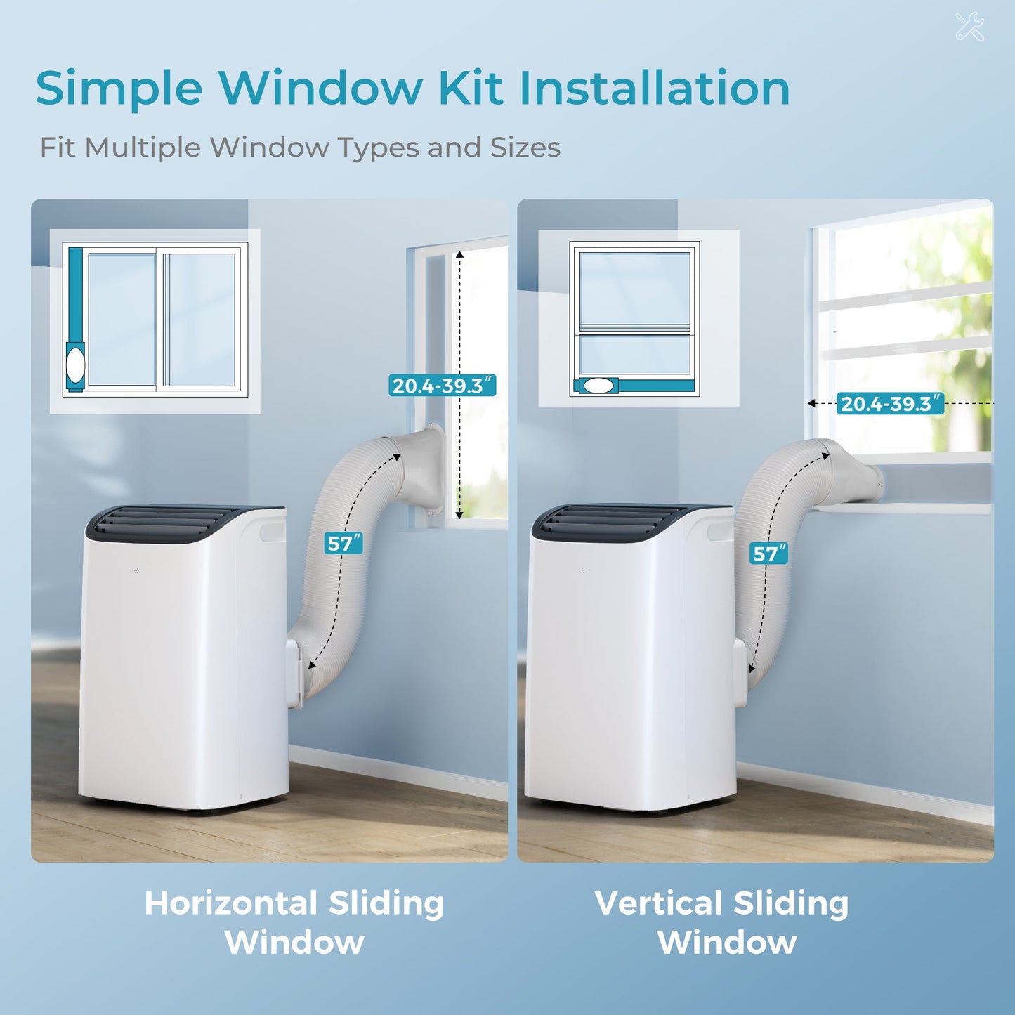 EUHOMY Portable Air Conditioners 14000 Btu3 in 1 Portable Cooling AC with Dehumidifier Fan Modes