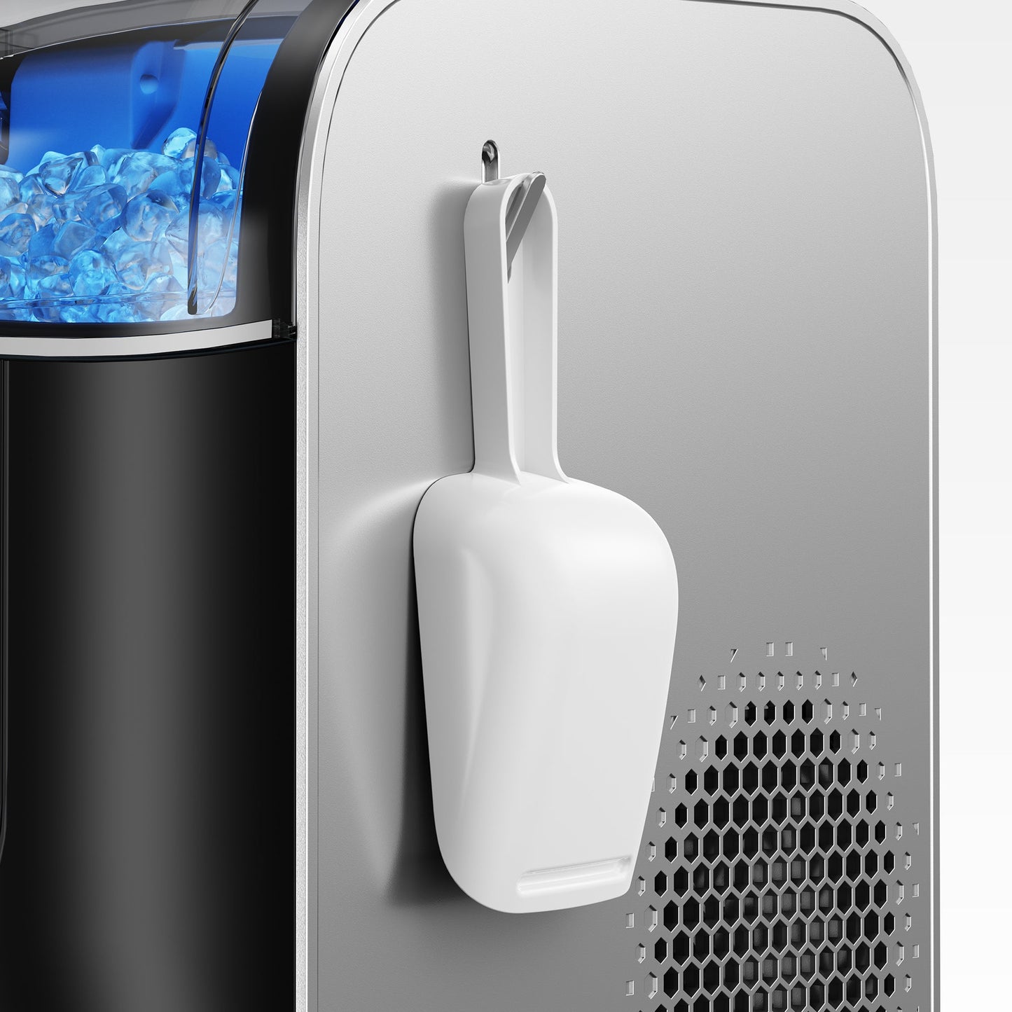 EUHOMY Pearl L1 Pro Portable Nugget Ice Maker Countertop– Smart App Control & Alerts, 33Lbs/24H, 7–10 Mins Fast Ice