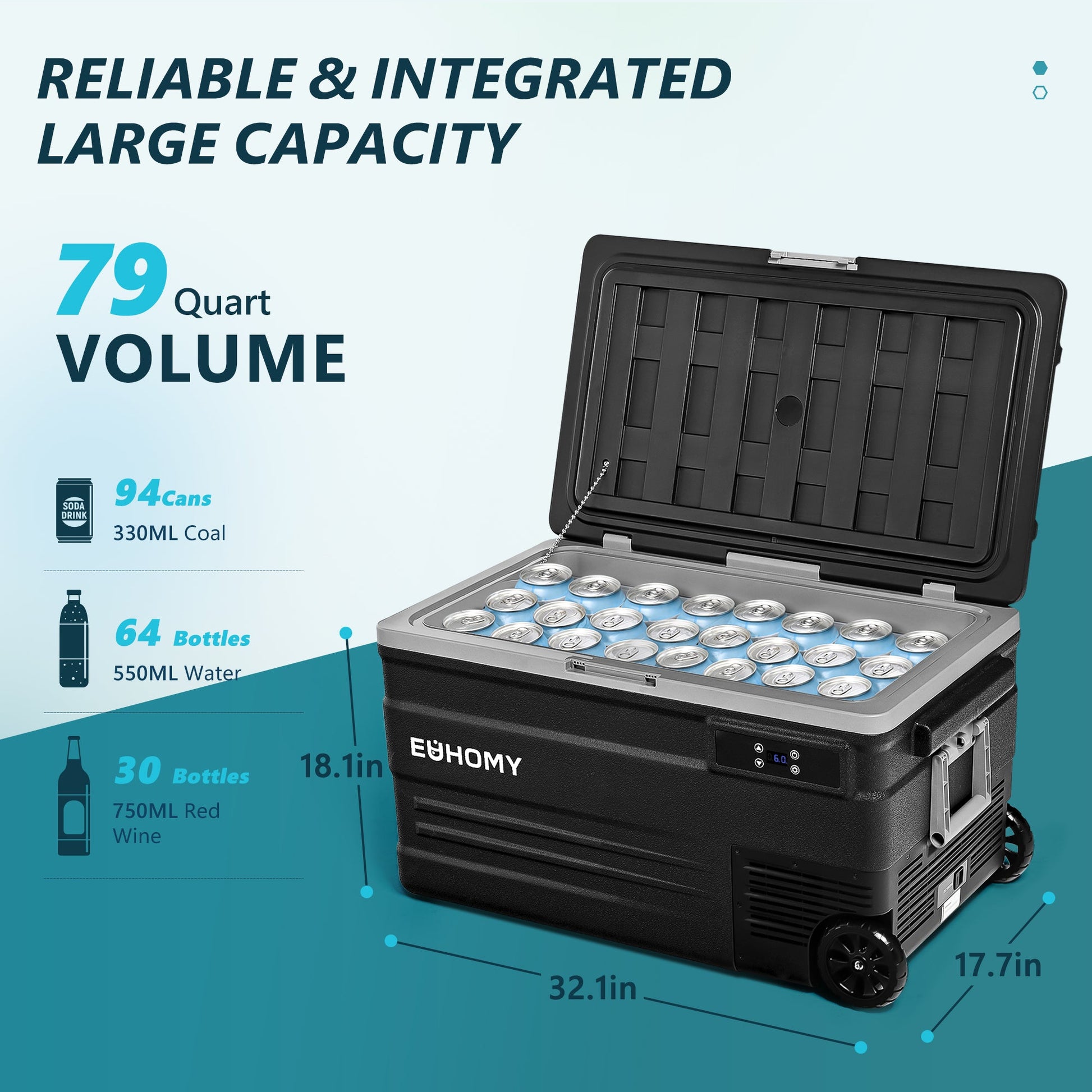 EUHOMY CFU Series Car Refrigerator Camp High Performance Compressor - Euhomy