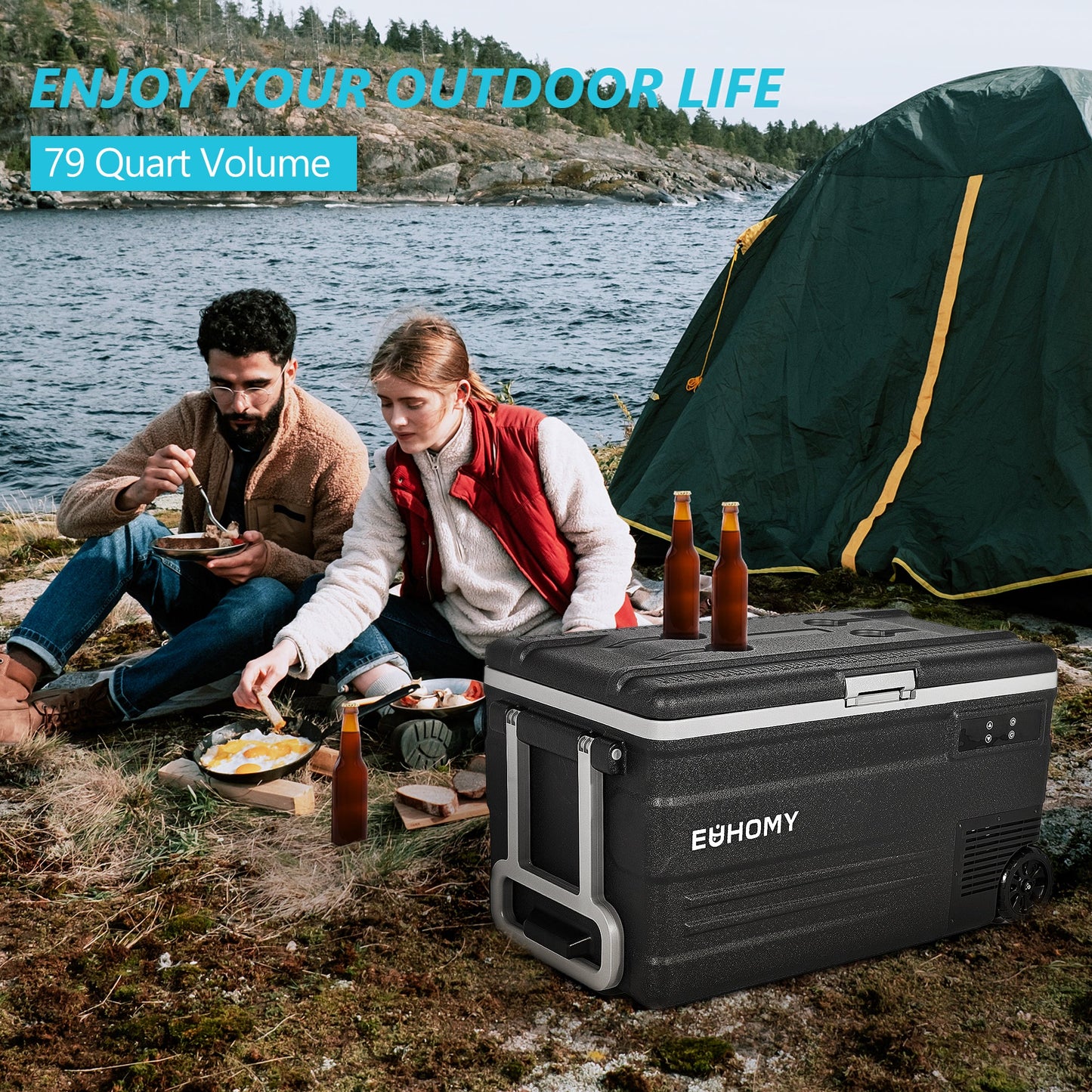 EUHOMY CFU Series Car Refrigerator Camp High Performance Compressor - Euhomy