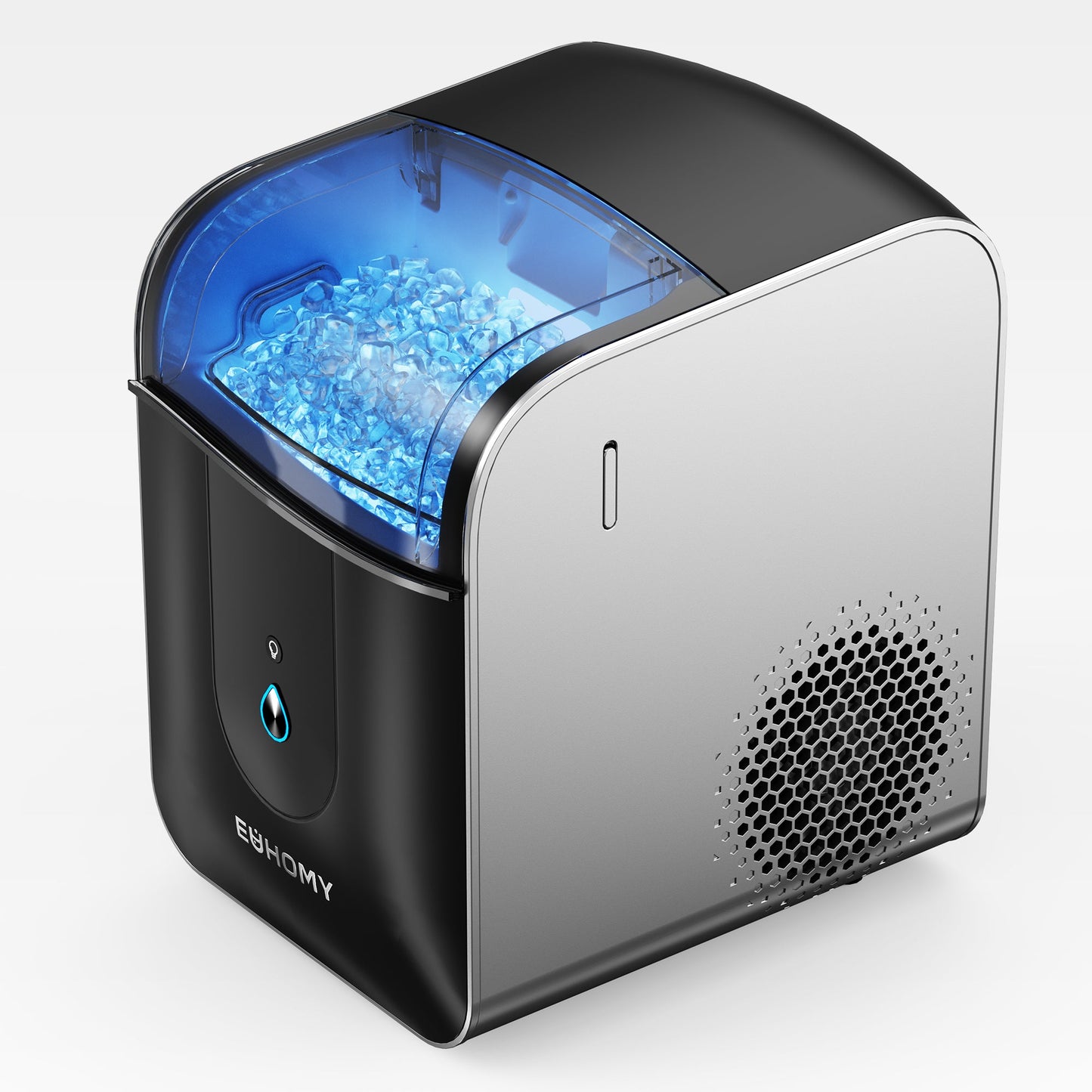 EUHOMY Pearl L1 Pro Portable Nugget Ice Maker Countertop–  Smart App Control & Alerts, 33Lbs/24H, 7–10 Mins Fast Ice